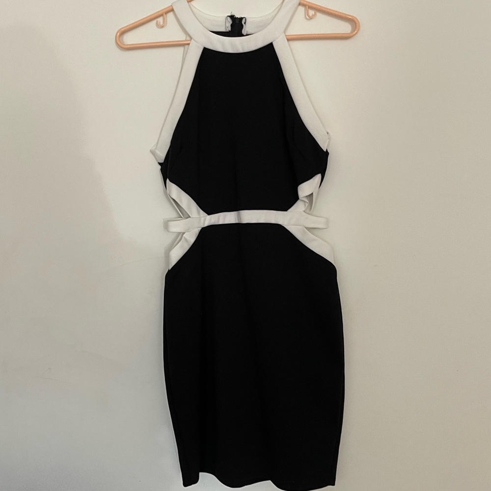 Bodycon, side cut outs dress
